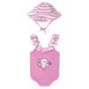 Picture of PRE ORDER Mayoral Newborn Girls Ice Cream Swimsuit & Sunhat Set X 2 - Pink Multi