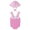 Picture of PRE ORDER Mayoral Newborn Girls Ice Cream Swimsuit & Sunhat Set X 2 - Pink Multi