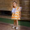 Picture of Rochy Girls Flecha A Line Dress - White Orange 