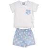 Picture of Rochy Boys Barby T-Shirt & Swimshorts Set X 2 - White Blue