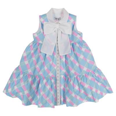 Picture of Rochy Girls Iconic Barby A Line Dress - Blue Pink