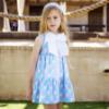 Picture of Rochy Girls Iconic Barby A Line Dress - Blue Pink