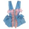 Picture of Ela Confeccion Girls Romper & Hairclip Set X 2 - Blue Pink