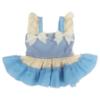 Picture of Ela Confeccion Girls Ruffle Summer Dress Panties Hairbow Set X 3 - Blue Ivory