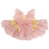 Picture of Ela Confeccion Girls Ruffle Dress Panties Bonnet Set X 3 - Lemon Pink