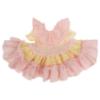 Picture of Ela Confeccion Girls Ruffle Dress Panties Bonnet Set X 3 - Lemon Pink