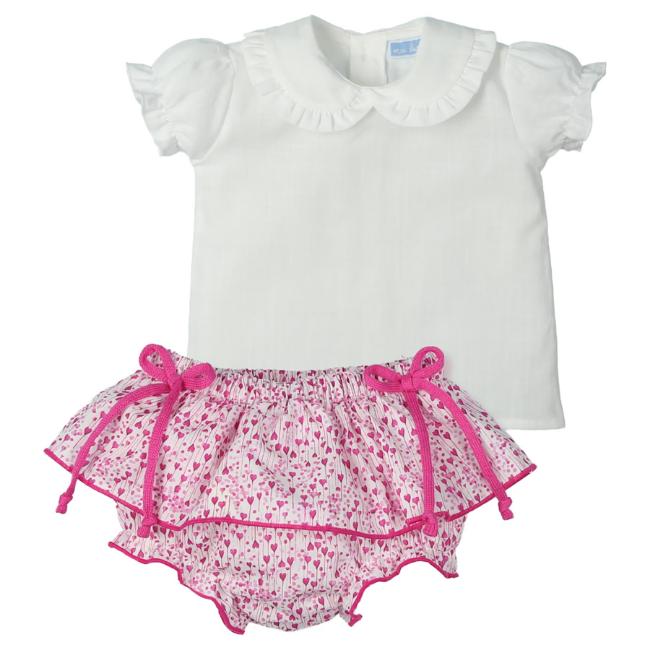 Picture of PRE ORDER Mac Ilusion Baby Lovely Collection Girls Top & Jampant Set X 2 - Kiss Fuxia 