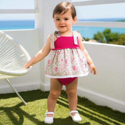 Picture of PRE ORDER Mac Ilusion Baby Florid Collection Girls Dress & Panties Set X 2 - Kiss Fuxia 