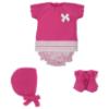 Picture of Mac Ilusion Baby Lovely Collection Girls Jam Pant Bonnet Booties Set X 4 - Kiss Fuxia 