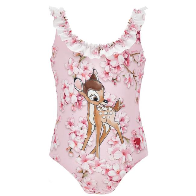 Picture of Monnalisa Girls Bambi Swimsuit - Pink