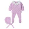 Picture of Mac Ilusion Baby Resplent Collection Girls Sweater Bottoms Bonnet Set X 3 - Pastel Lilac