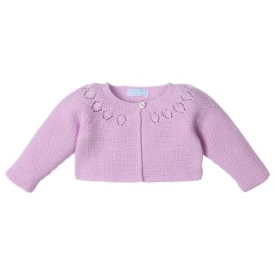 Picture of Mac Ilusion Baby Resplent Collection Girls Knitted Bolero Cardigan - Pastel Lilac