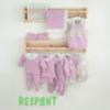 Picture of PRE ORDER Mac Ilusion Baby Resplent Collection Boxed Shawl With Lace - Pastel Lilac