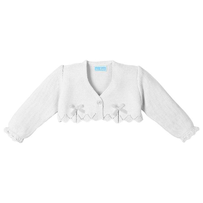 Picture of Mac Ilusion Baby Flashy Collection Girls Knitted Bolero Cardigan - White 