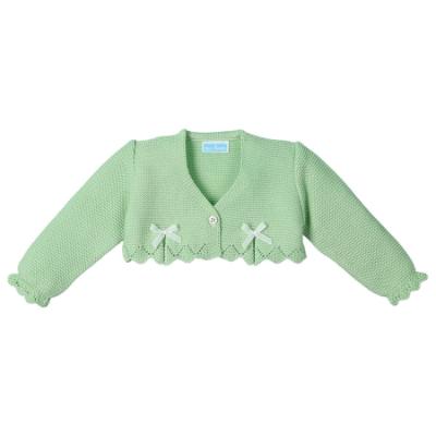 Picture of Mac Ilusion Baby Flashy Collection Girls Knitted Bolero Cardigan - Apple Green