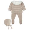 Picture of Mac Ilusion Baby Jazzy Collection Boys Sweater Bottoms Bonnet Set X 3 - Safari Beige