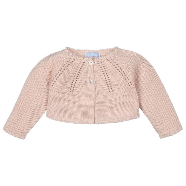 Picture of PRE ORDER Mac Ilusion Baby Gorgeous Collection Girls Knitted Bolero Cardigan - Nude Pink