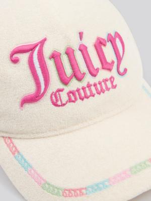 Picture of Juicy Couture Summer Girls Rainbow Towelling Cap - Vanilla Ice