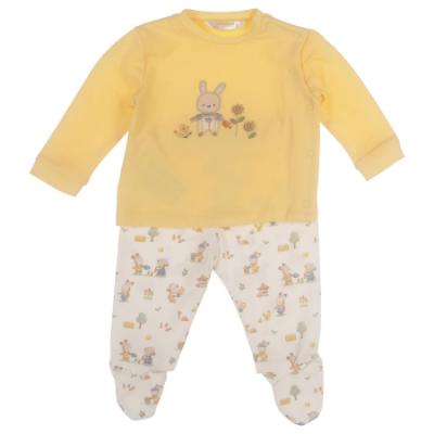 Picture of Mayoral Newborn Sunny 3 piece Set With Hat Set X 3 - Lemon Print