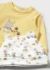 Picture of Mayoral Newborn Sunny 3 piece Set With Hat Set X 3 - Lemon Print