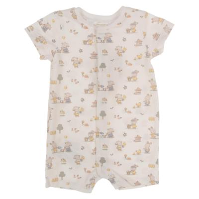 Picture of Mayoral Newborn Sunny Print Front Opening Romper - Vintage Bunny Print