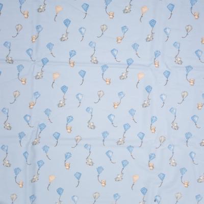 Picture of Mayoral Newborn Kite Print Jersey Swaddle - Sky Blue