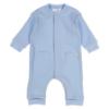 Picture of Mayoral Newborn Boys Jersey Ribbed Teddy Bottom Babygrow - Sky Blue