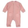 Picture of Mayoral Newborn Girls Jersey Ribbed Teddy Bottom Babygrow - Baby Rose Pink