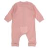 Picture of Mayoral Newborn Girls Jersey Ribbed Teddy Bottom Babygrow - Baby Rose Pink