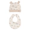 Picture of Mayoral Newborn Boys Maternity Babygrow Hat Bib Gift Set X 3 - Beige