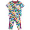 Picture of Agatha Ruiz De La Prada AOP Lisbon T-shirt & Leggings Set X 2 - Fuchsia Pink