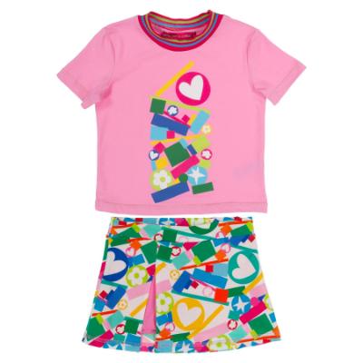 Picture of Agatha Ruiz De La Prada Lisbon T-shirt & Skorts Set X 2 - Pink