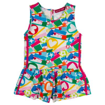 Picture of Agatha Ruiz De La Prada AOP Lisbon Playsuit - Fuchsia Pink