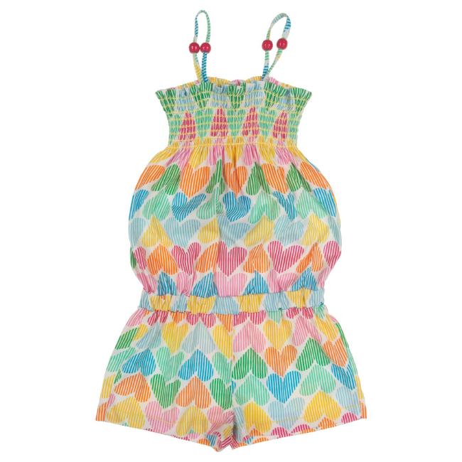 Picture of Agatha Ruiz De La Prada Nice Jersey Playsuit  - Fuchsia Multi 