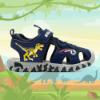 Picture of Bull Boys Easy On Velociraptor Closed Toe Lights Sandal - Navy Blue 