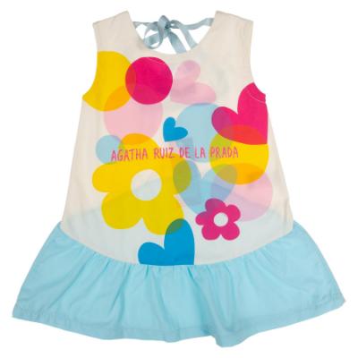 Picture of Agatha Ruiz De La Prada Monaco Drop Waist Dress - Turquoise Multi