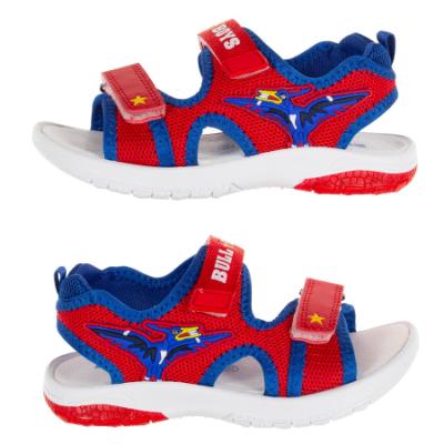 Picture of Bull Boys Easy On Pterodactyl Lights Sandal - Red  Royal Blue