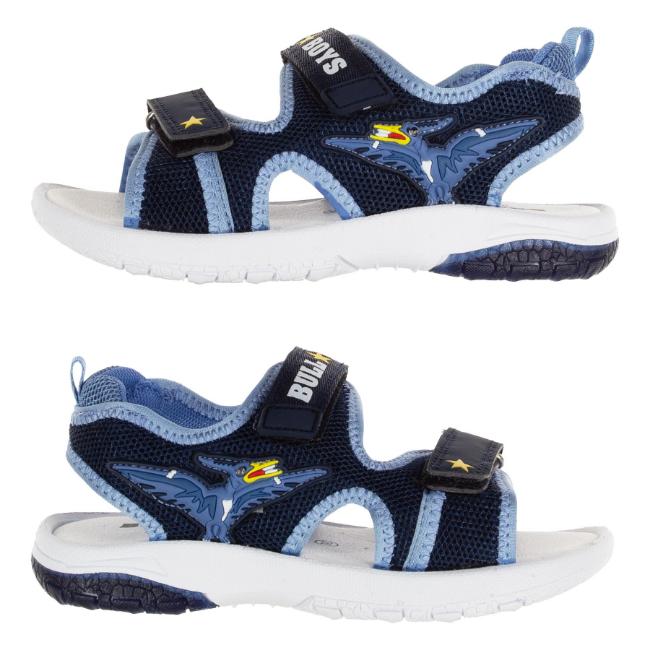 Picture of Bull Boys Easy On Pterodactyl Lights Sandal - Navy Blue 