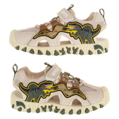 Picture of Bull Boys Easy On Spinosaurus Closed Toe Lights Sandal - Beige