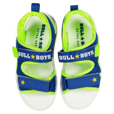 Picture of Bull Boys Easy On T-Rex Lights Sandal -  Royal Blue Neon