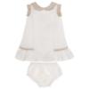 Picture of Miranda Baby Girls Textured Dress & Panties Set X 2 - Ivory Beige