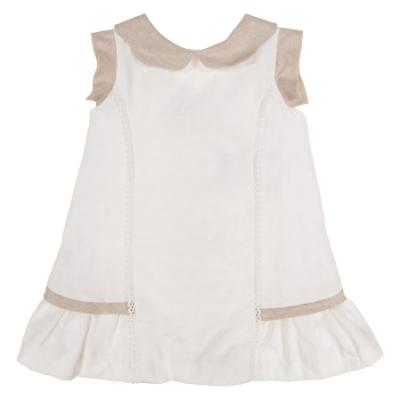 Picture of Miranda Baby Girls Textured Dress & Panties Set X 2 - Ivory Beige