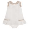 Picture of Miranda Baby Girls Textured Dress & Panties Set X 2 - Ivory Beige