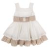 Picture of Miranda Girls Sleeveless Occasion Dress - Ivory Beige