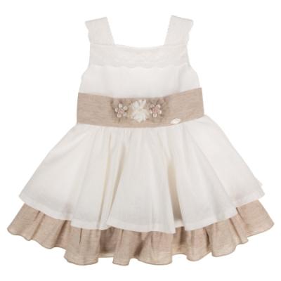 Picture of Miranda Girls Sleeveless Occasion Dress - Ivory Beige