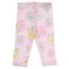 Picture of Monnalisa Bebe Girls Alice In Wonderland Floral Leggings - Pink