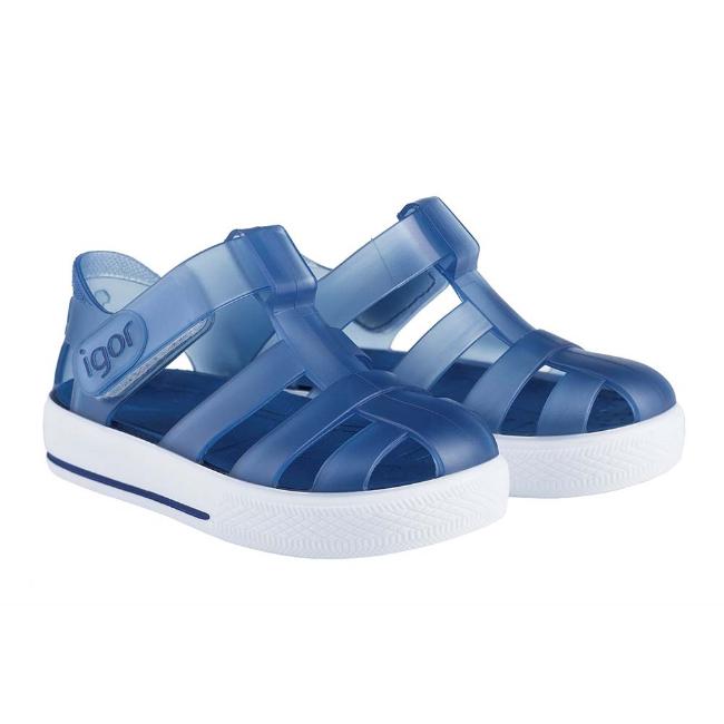 Picture of Igor Star Sandal - Transparent Navy