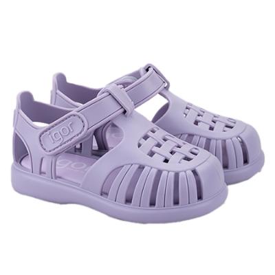 Picture of Igor Tobby Solid Colour Jelly Sandal -  Lilac