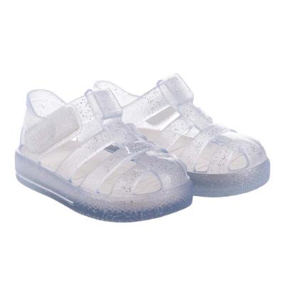 Picture of Igor Star Glitter Jelly Sandal - Cr Transparent White