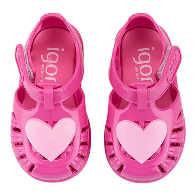 Picture of Igor Tobby Gloss Love Jelly Sandal - Fuchsia